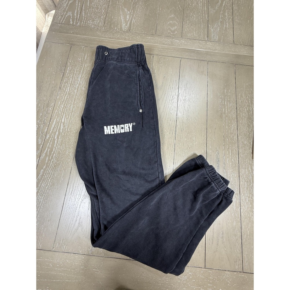 Memory Lane LA Sweatpants Men Medium Black‎ Cotton Streetwear Logo Joggers